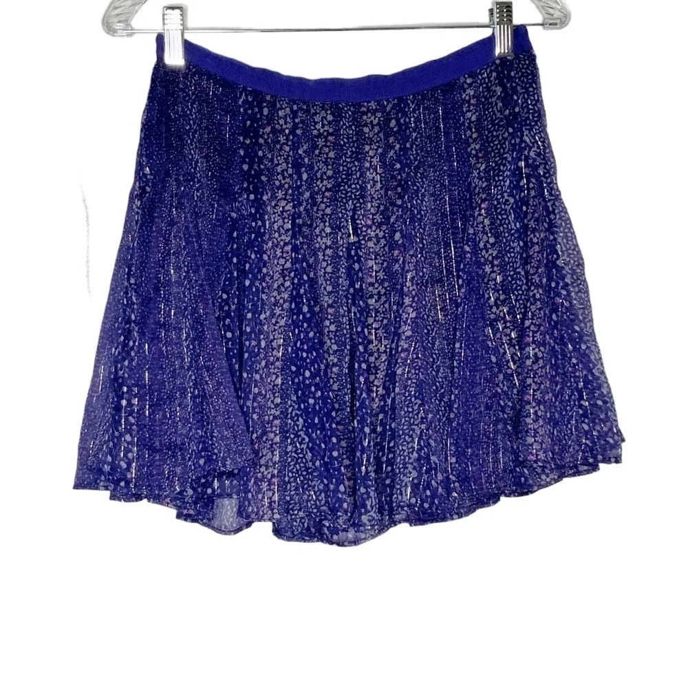 AMERICAN Eagle Outfitters purple full skirt with pleats and side zipper. Kids